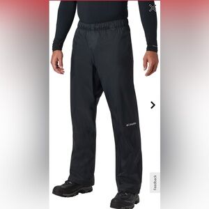 Columbia Omni-Tech Waterproof Pants 100% Nylon Medium Black